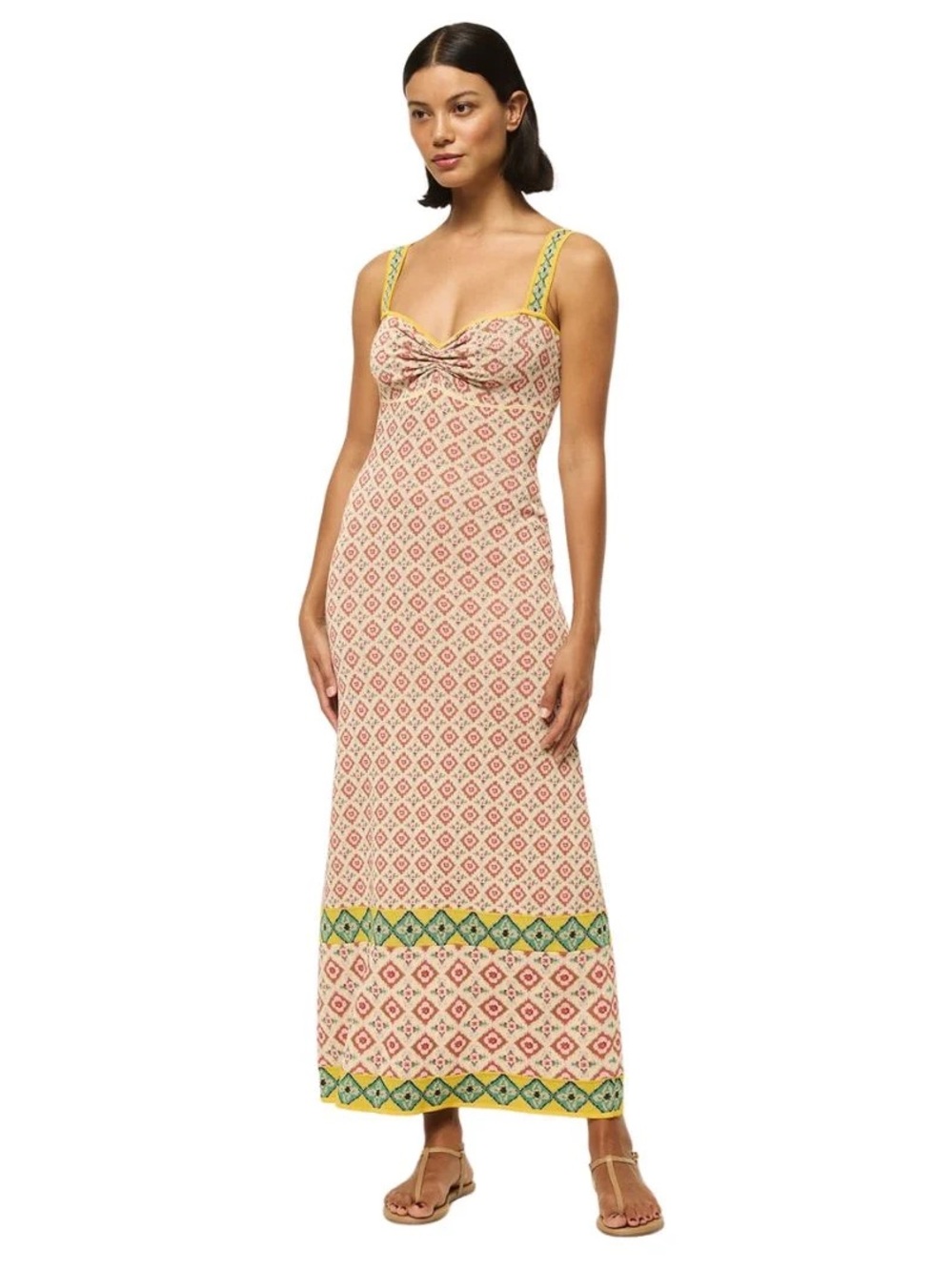 MISA Bessie Dress in Floral Block